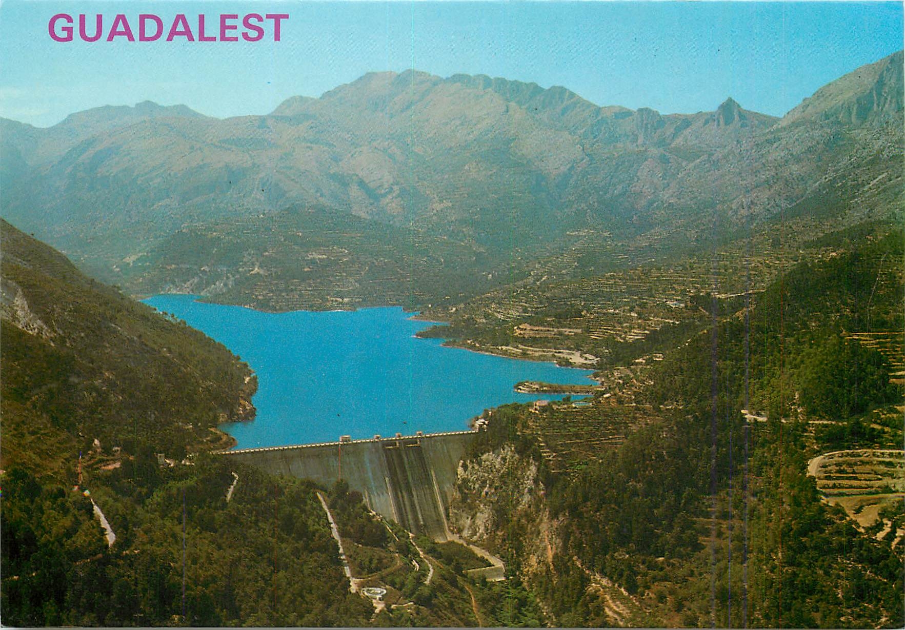 CPM Castell de Guadalest Alicante Vista aerea del Pantano 