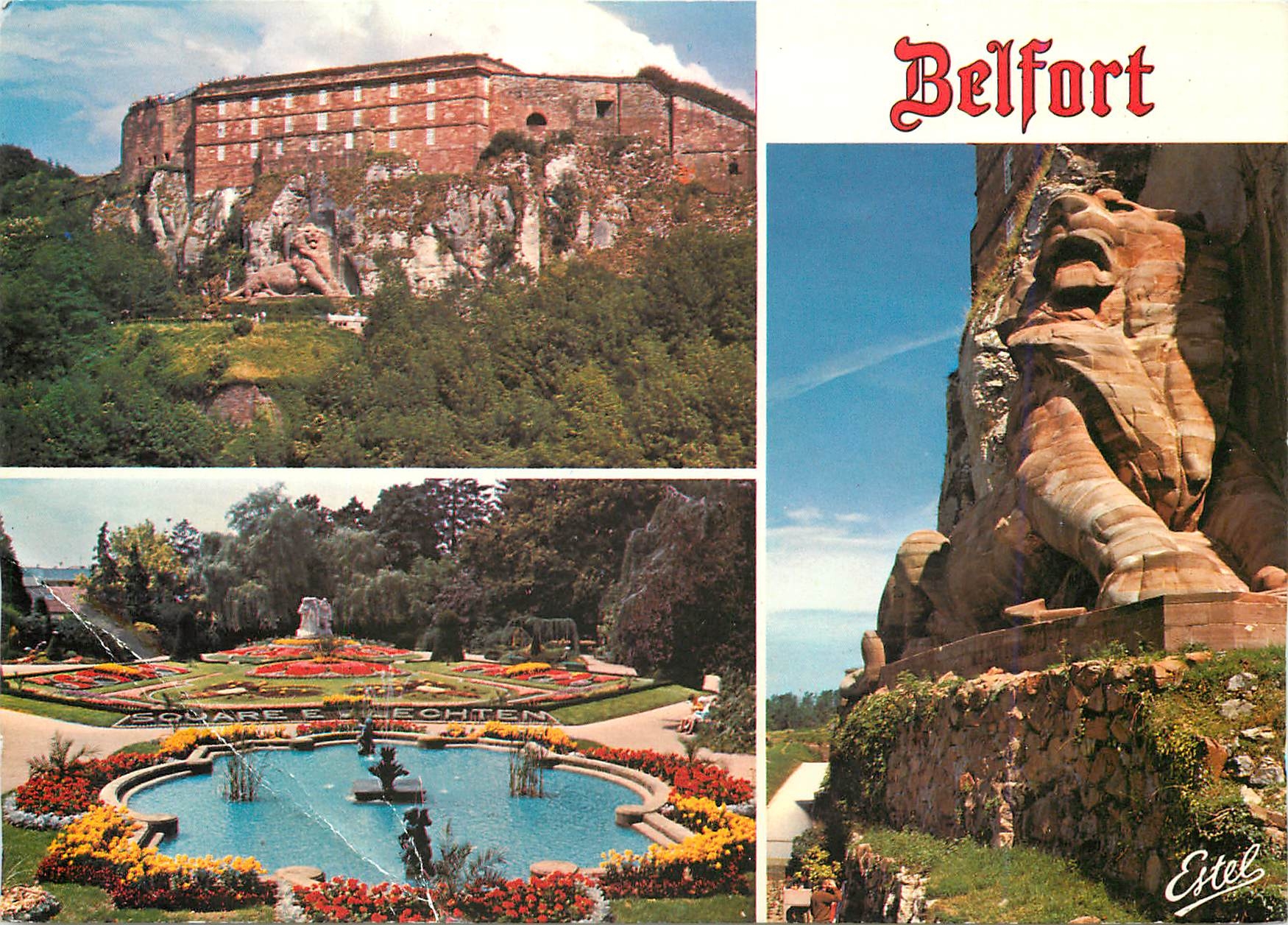 Belfort — Citadelle et Le Lion — Éditeur Estel