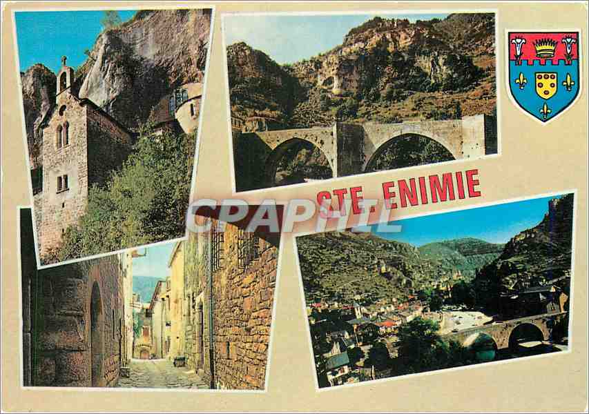 CPM En Parcourant les Gorges du Tarn Ste Enimie Lozere 