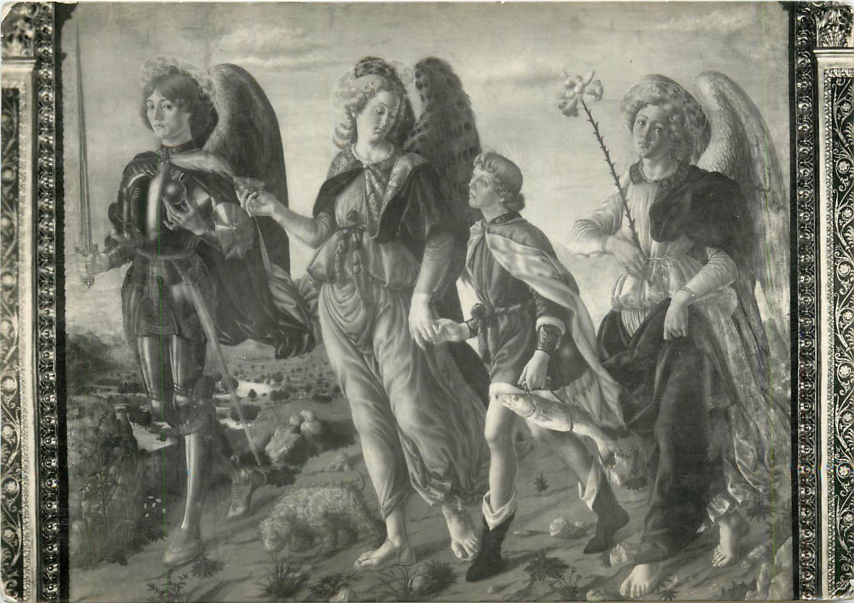 CPM Firenze Galleria Uffize Les trois Archanges et Tabiolo 