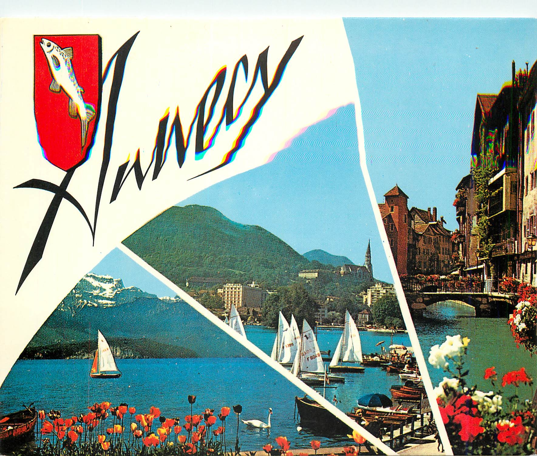 CPM Annecy Hte Savoie Le Lac et la Tournette Basilique de la Visitation 