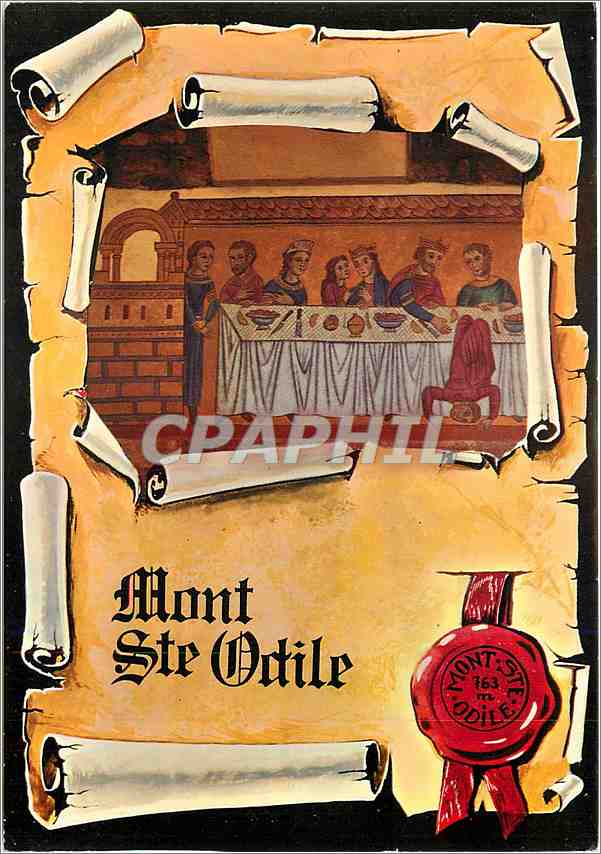 CPM Mont Ste Odile Bas Rhin Peinture representant le festin donne par Herode pendant laquelle sa fil