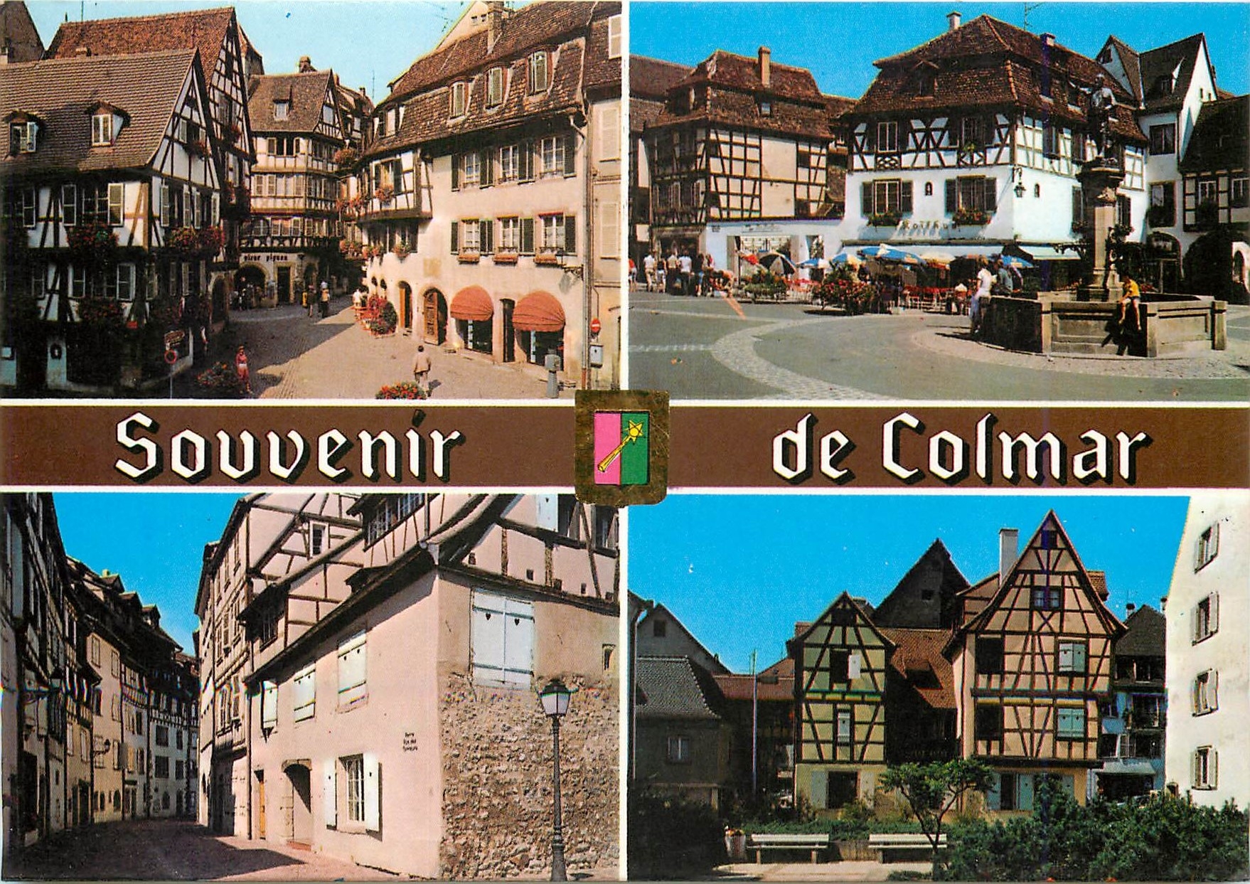 CPM Souvenir de Colmar Haut Rhin Alsace France 
