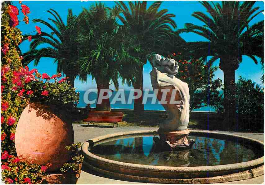 CPM Sanremo Riviera dei Fiori Palmiers soleil mer 