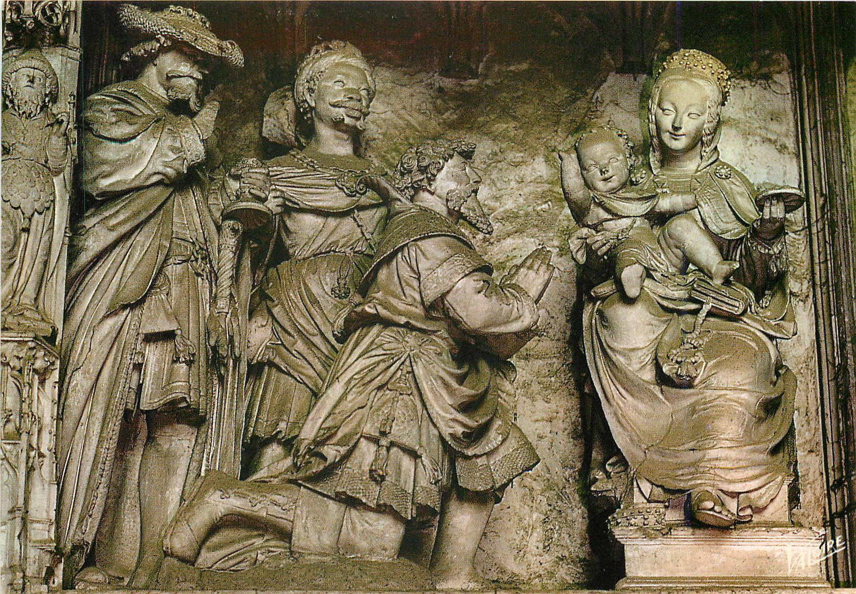 CPM Les Merveilles de Chartres Eure et Loir Le tour choeur de la cathedrale L'Adoration des Mages 