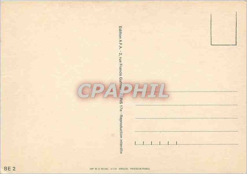 CPM Fleurs — Rückseite