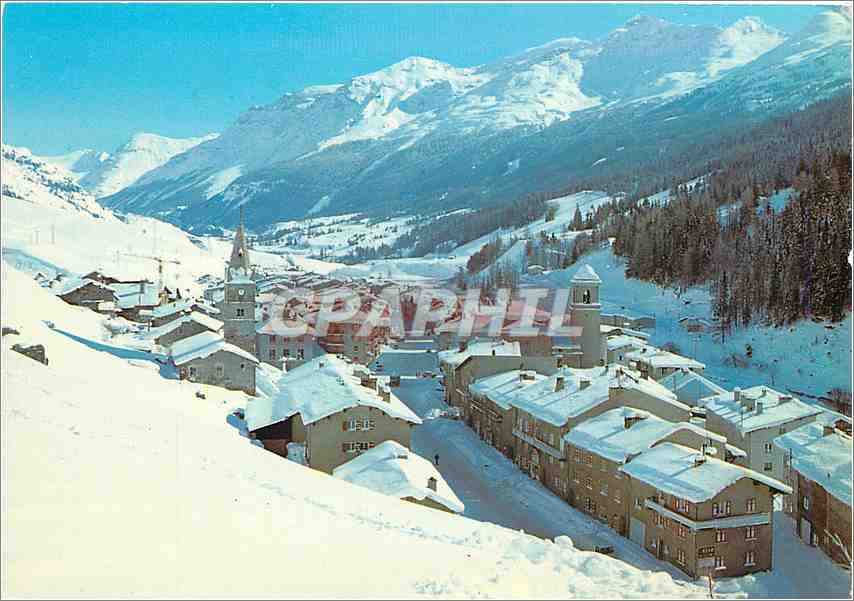 CPM En Haute Maurienne Savoie Val Cenis Lanslebourg Vue generale et la pointe de Ronce 