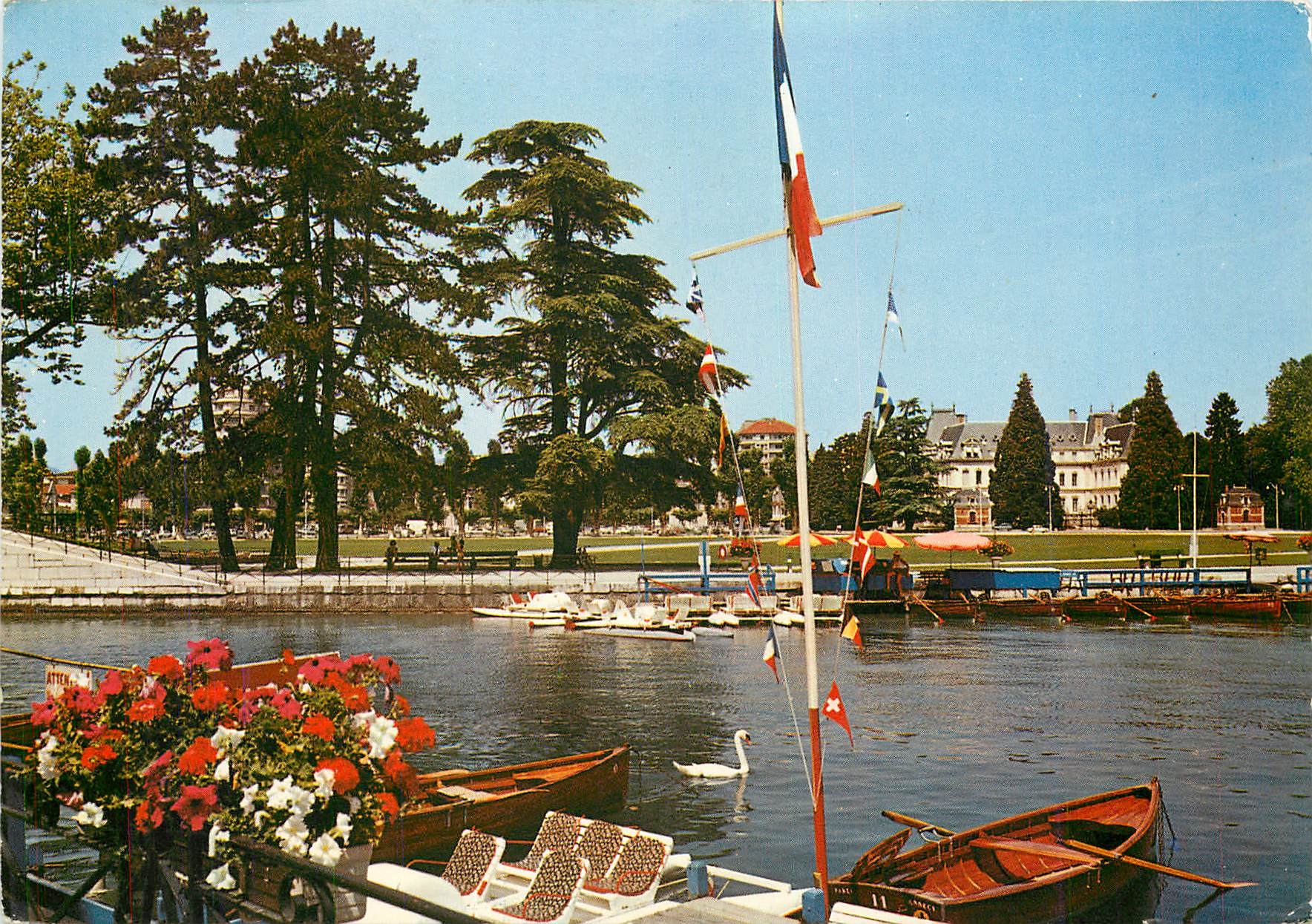 Annecy — Le Canal du Vassé, le Champ de Mars — Reproduction CPAPHIL
