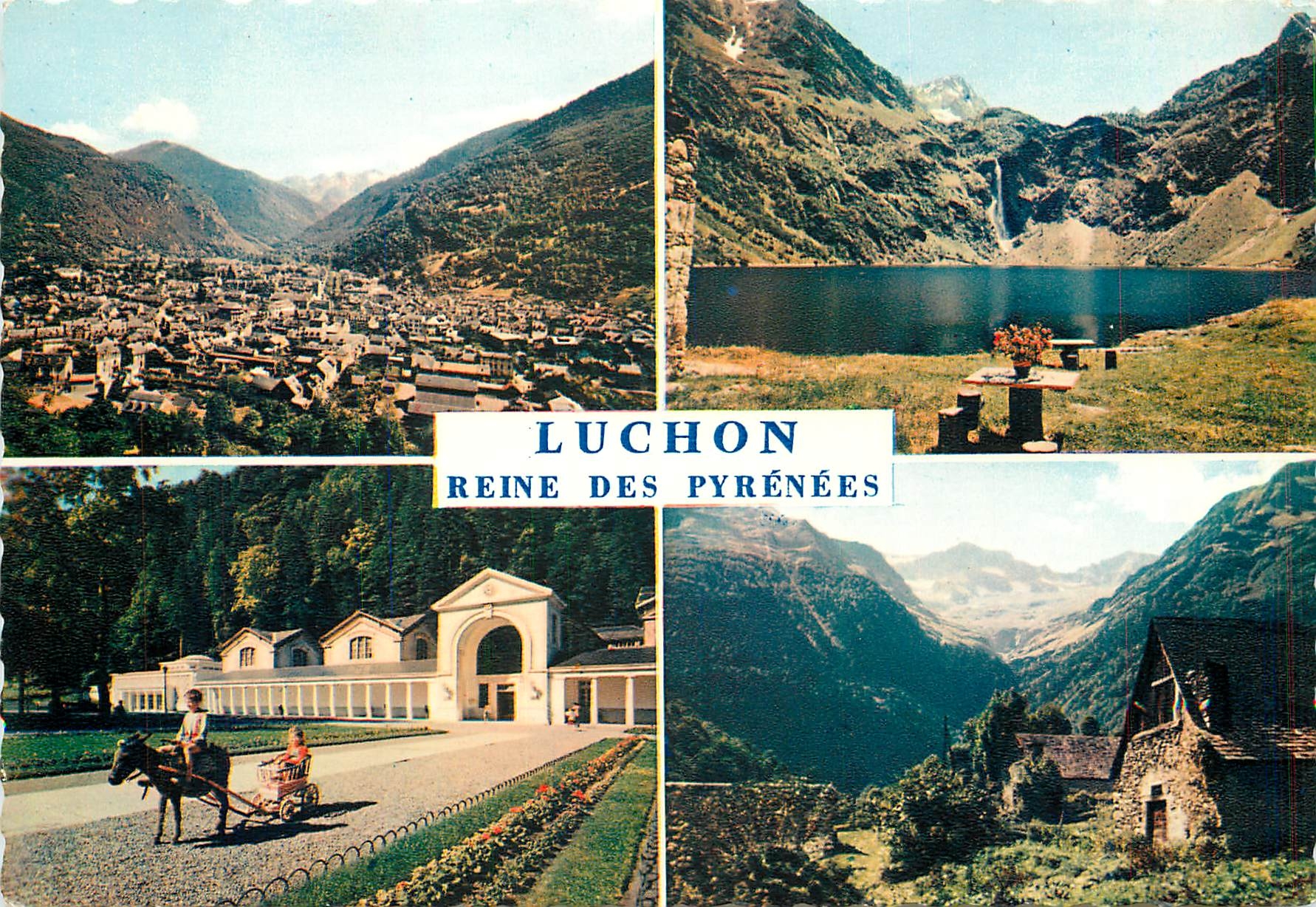 CPM Luchon Haute Garonne Vue generale Le lac d'Oo 