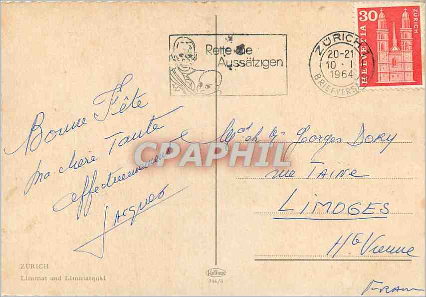 CPM Zurich Limmat und Limmatquai  — Verso
