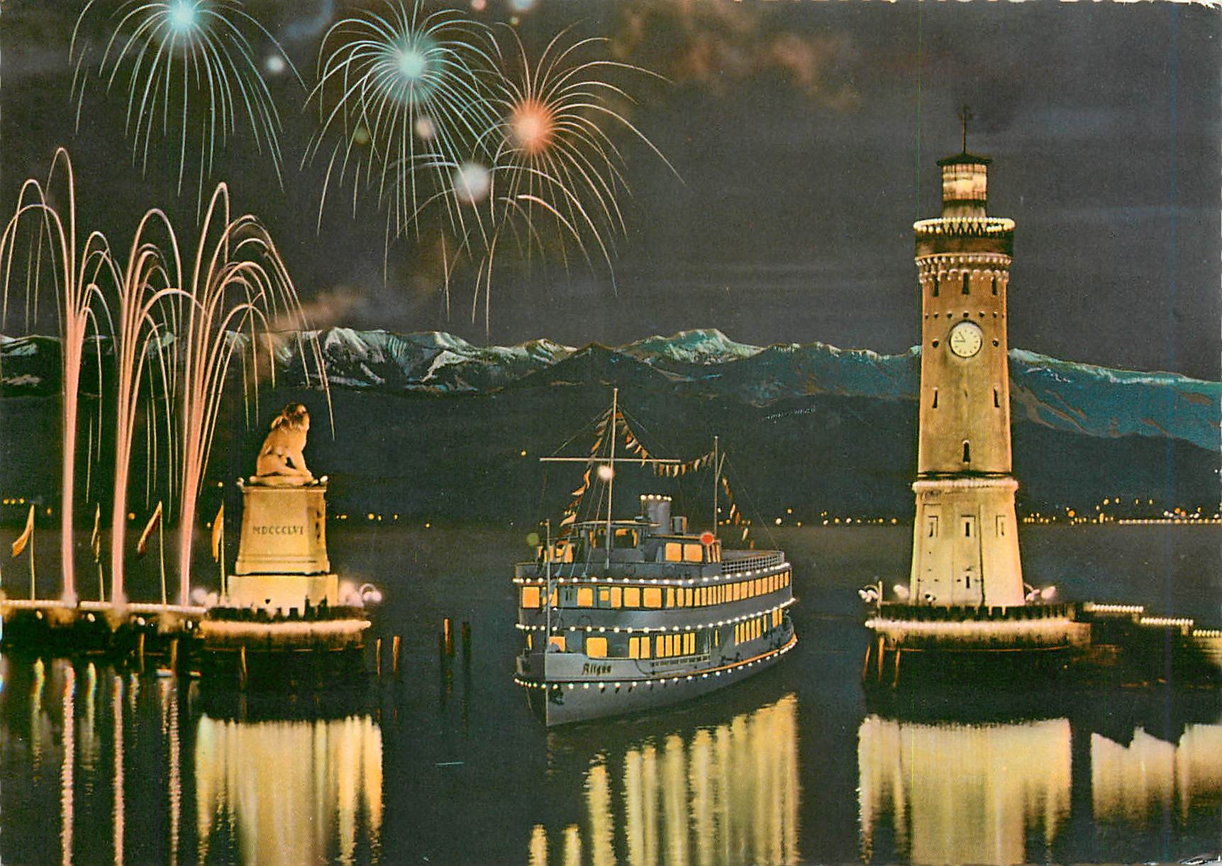 CPM Lindau im Bodensee L'entree du Port Bateau