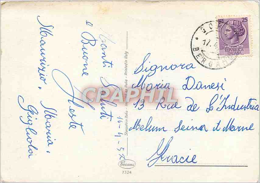 CPM Buona Pasqua Enfant Agneau — Rückseite