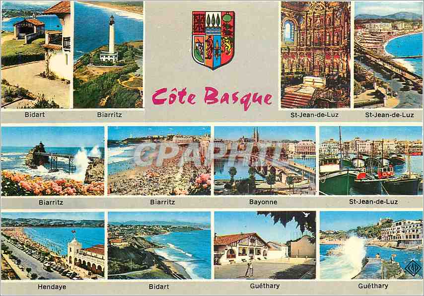 CPM Cote Basque Bidart Biarritz St Jean de Luz 