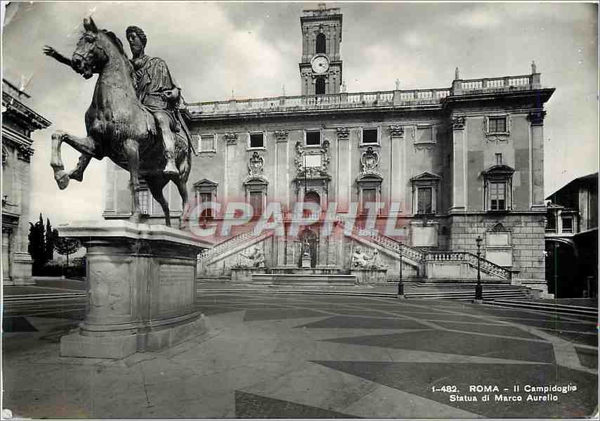 CPM Roma II Campidoglia Statua di Marco Aurelio 