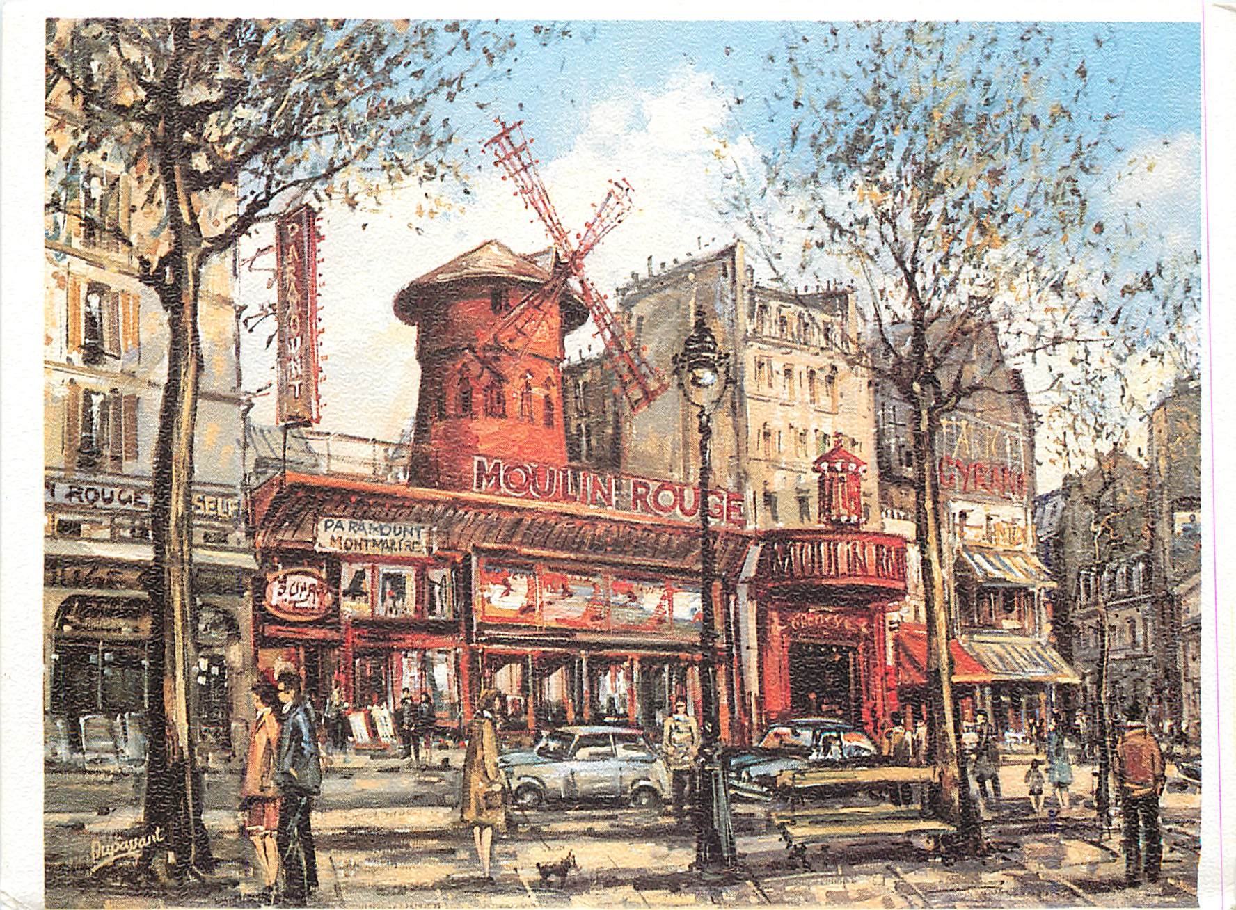 CPM Paris Le Moulin Rouge par Dupassant 