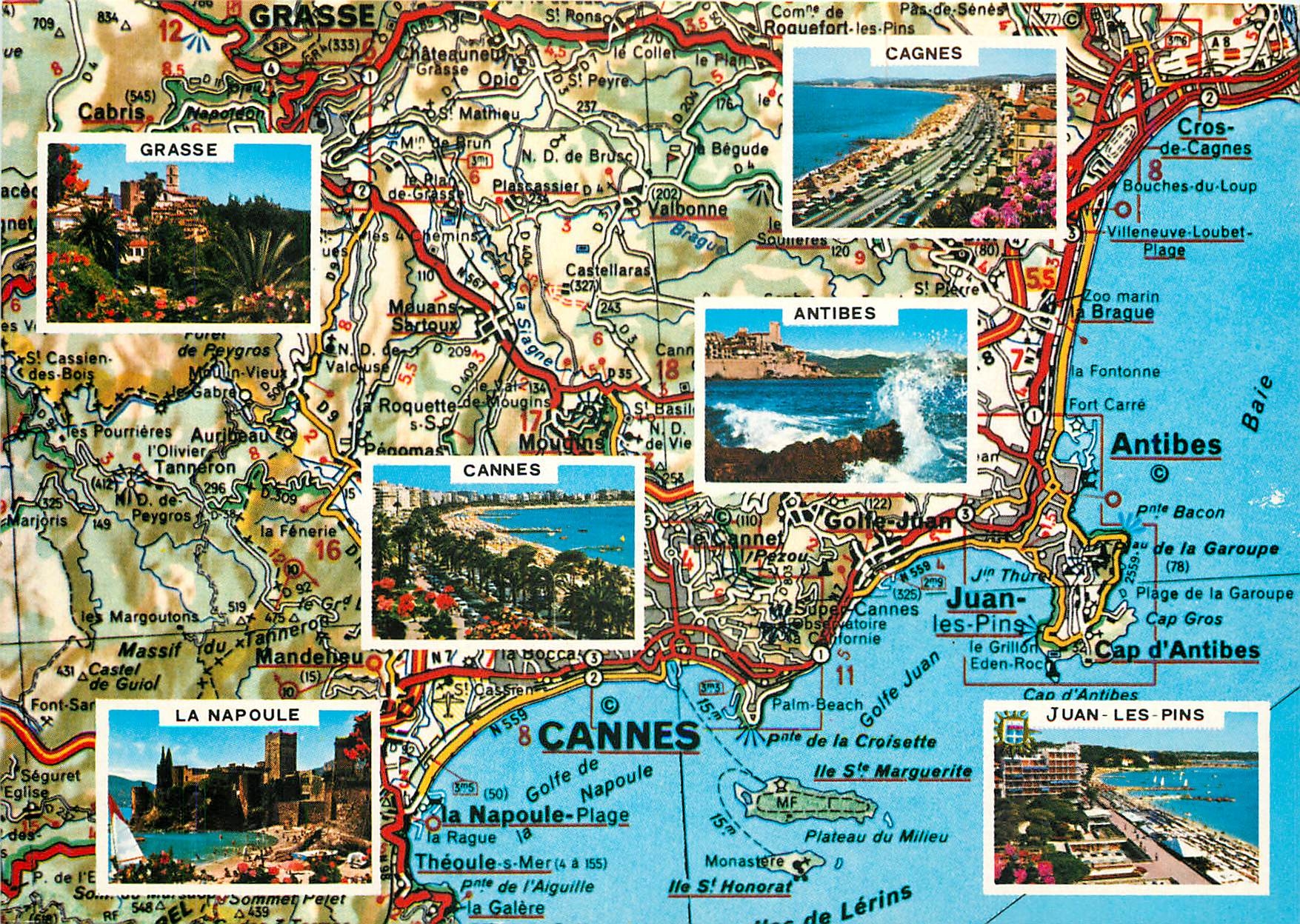 CPM Cote d'Azur French Riviera Alpes Maritimes 