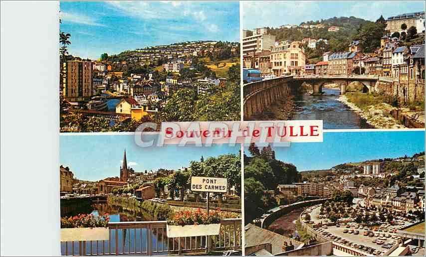 CPM Tulle Correze La promenade du quai Baluze 
