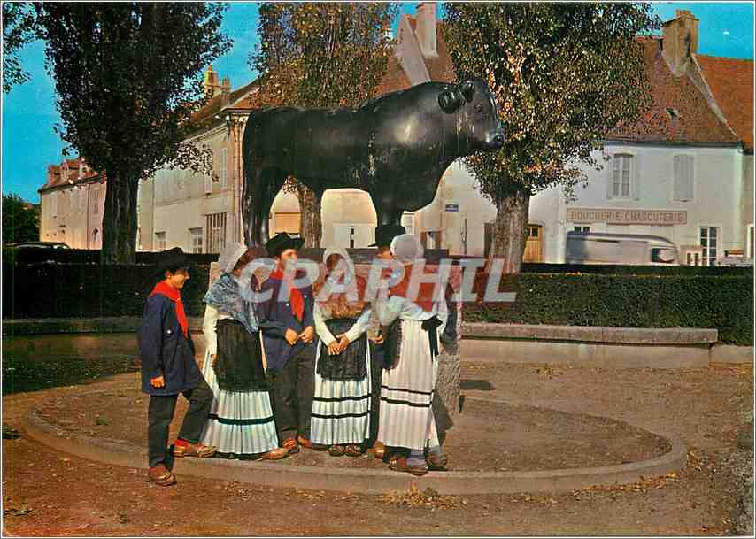 CPM Le Morvan Folklorique Les Jeunes Morvandiaux de Saulieu 