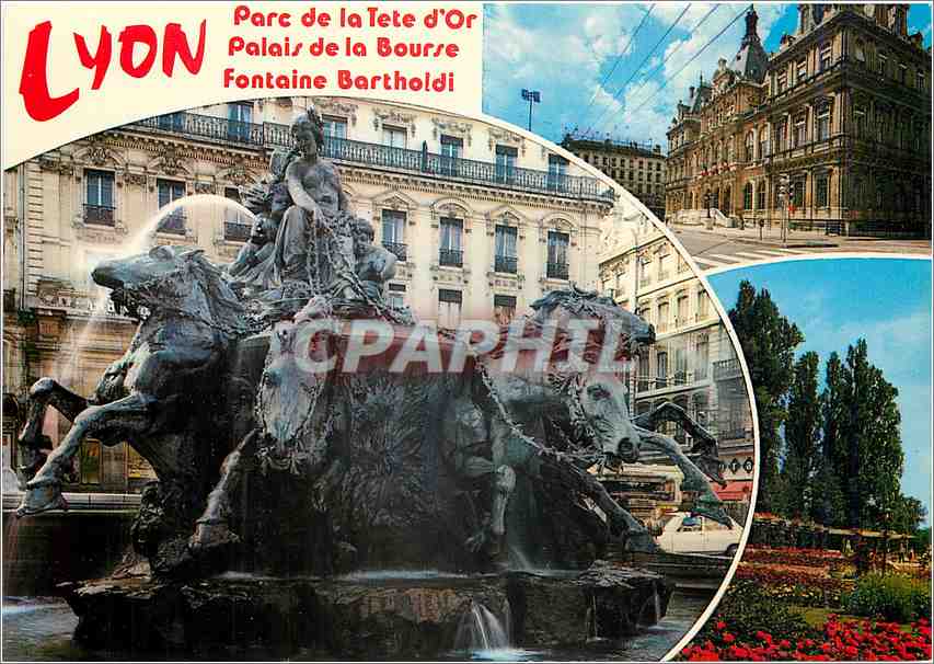 CPM Lyon La Fontaine Bartholdi Le Palais de la Bourse 