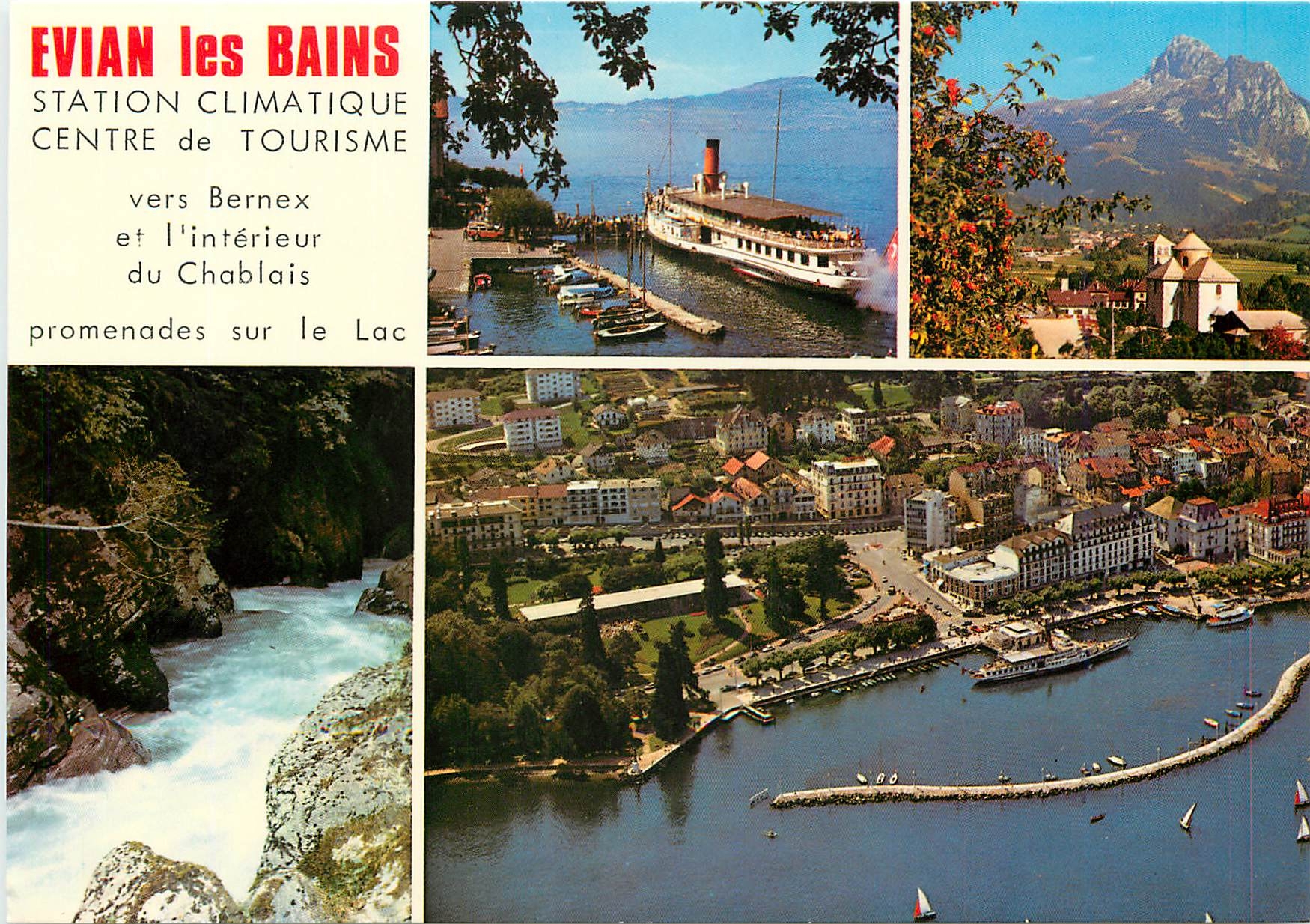 CPM Evian les Bains Haute Savoie La Ville Le Lac Leman 