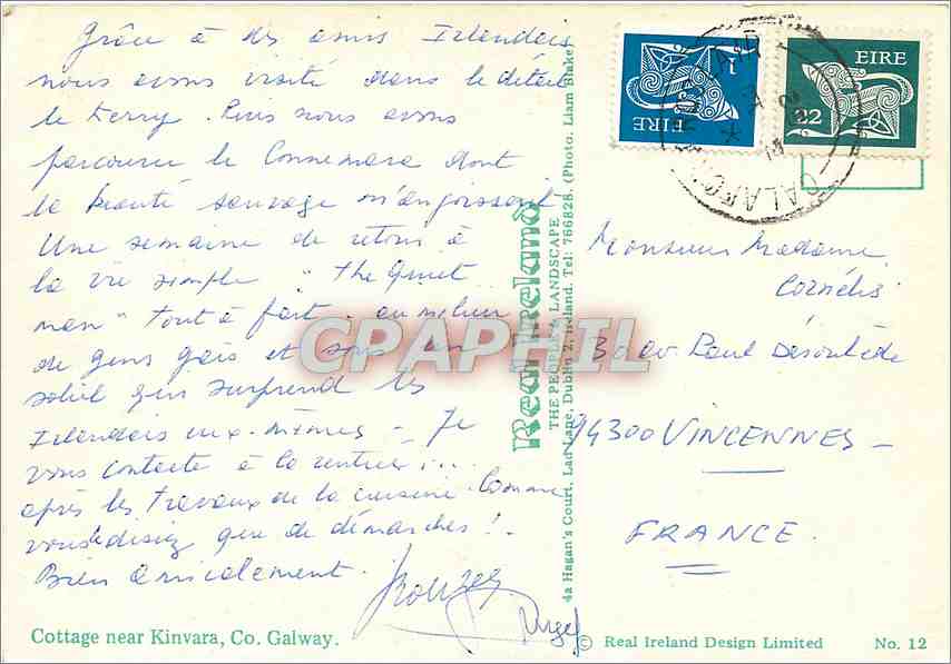 CPM Cottage near Kinvara Co Galway  — Rückseite