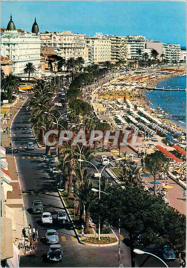 CPM La Cote d'Azur Cannes La Croisette et la Plage 