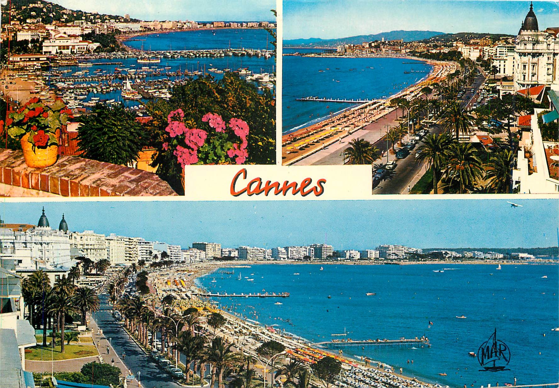 CPM La Cote d'Azur Cannes Le Port et la Croisette 