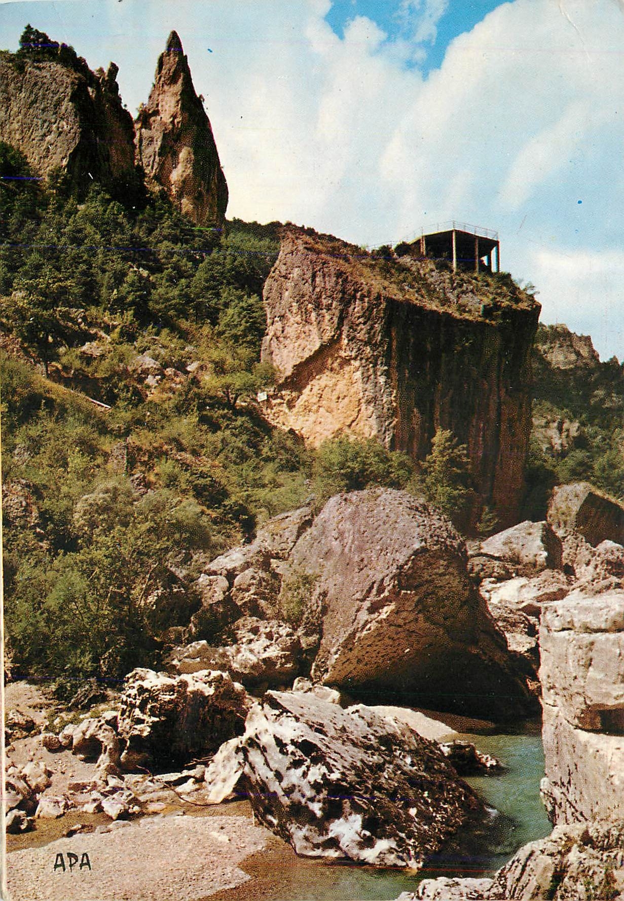 CPM En Parcourant les Gorges du Tarn Le Torn au Chaos du Pas de Souci 