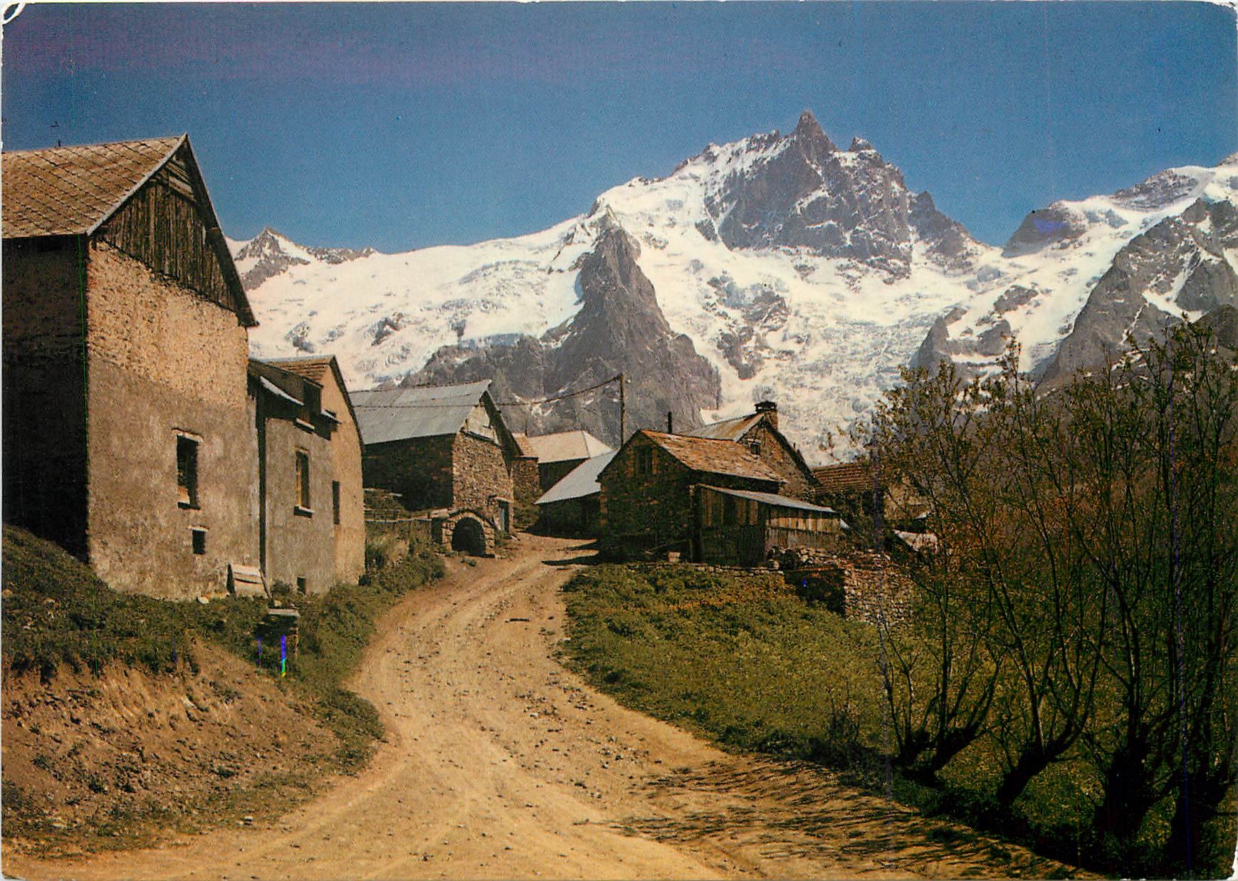 Le Chazelet et la Meije (3983 m.) — Les Grands Paysages de l'Oisans — Éd. J. Cellard, 69500 Bron