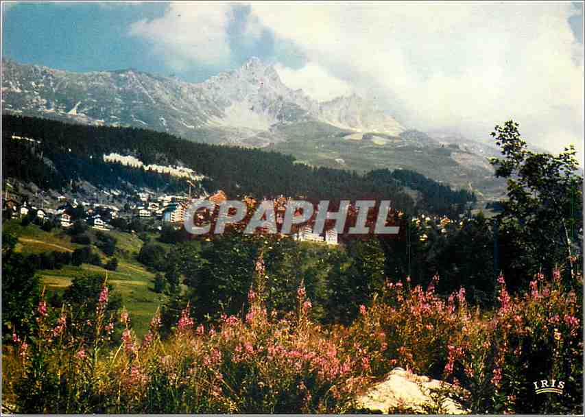 CPM Meribel Savoie La station et la Dent de Burgin depuis le Raffort 