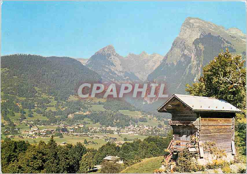 CPM Samoens Haute Savoie Vue generale et le Criou 
