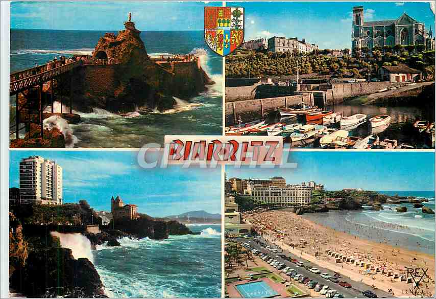 CPM Biarritz Pyrenees Atlantiques Le Rocher de la Vierge 