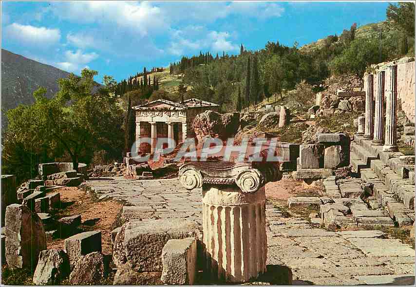 CPM Delphes Le Portique et le Tresor des Atheniens 
