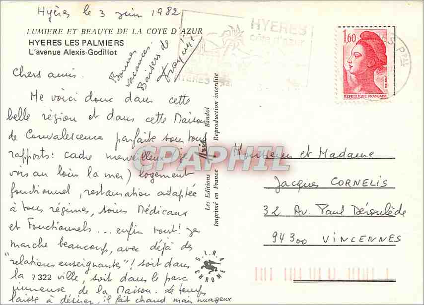 Hyères — Avenue Alexis-Godillot — Les Éditions en France — Reverso