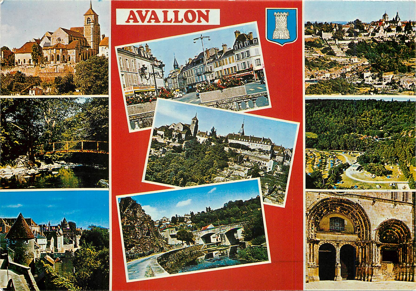 Avallon — vue panoramique et monuments — éditeur Artaphane