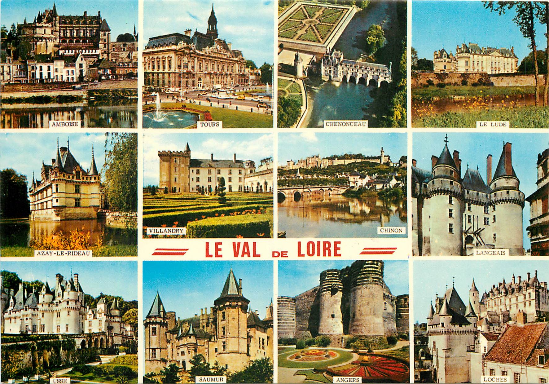 CPM Le Val de Loire Amboise Tours Chenonceau Le Lude 
