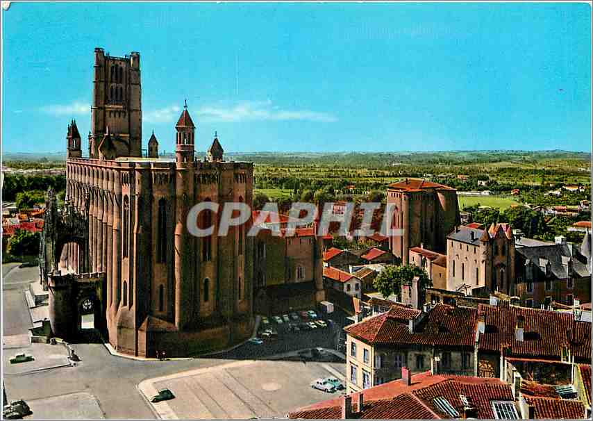 Albi — Basilique Sainte-Cécile (XIIIe s.) et Ancien Palais Archiépiscopal — éditeur Fotocolor, n° 1002
