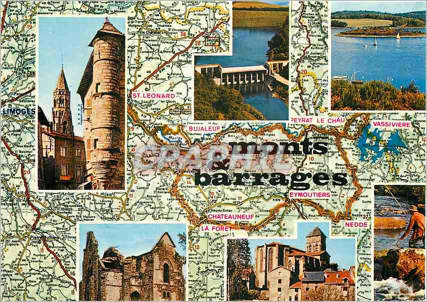 CPM Circuits Monts et Barrages Entre Limoges et St Leonard 