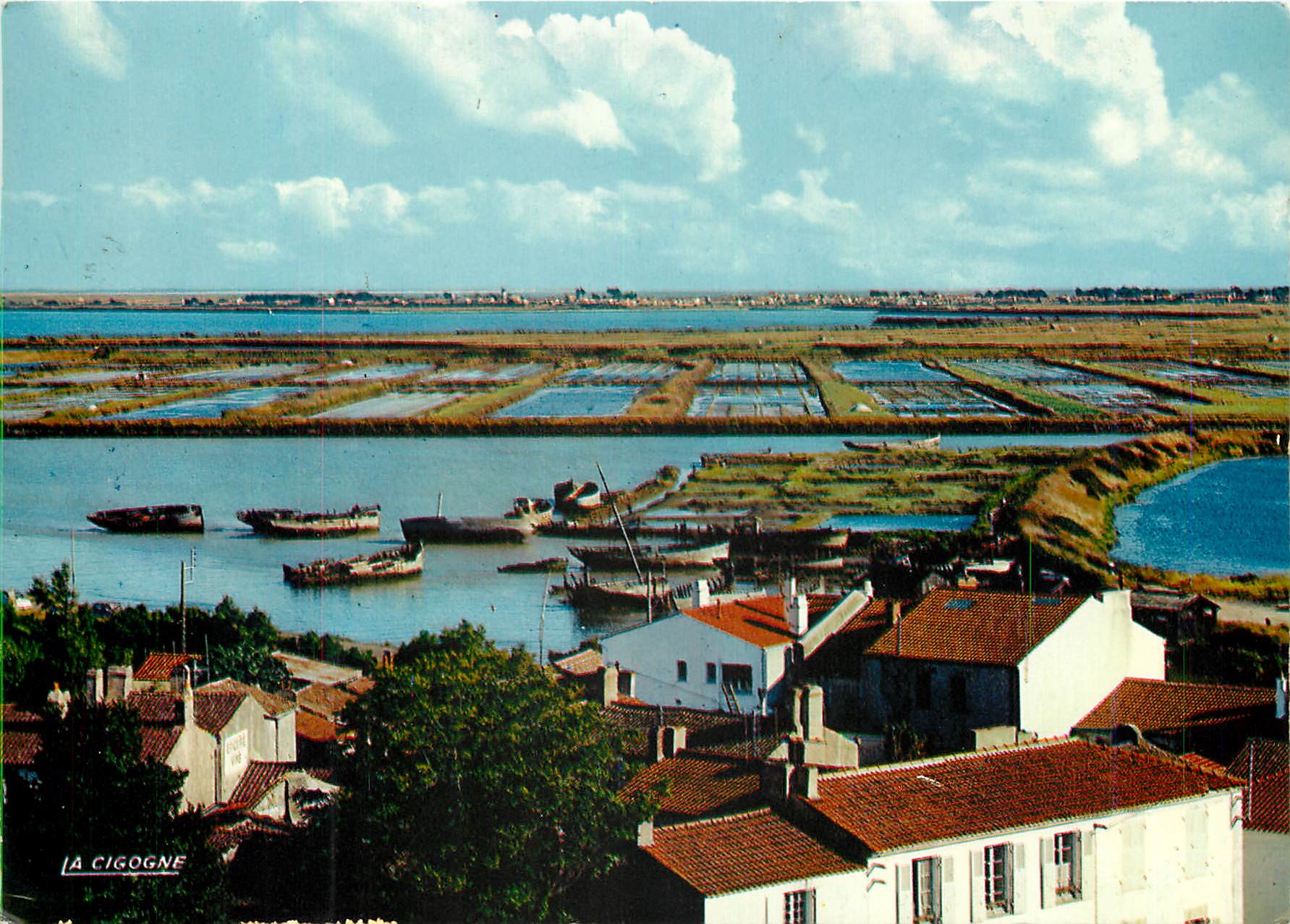 CPM Noirmoutier Vue du Chateau sur les marais salants 