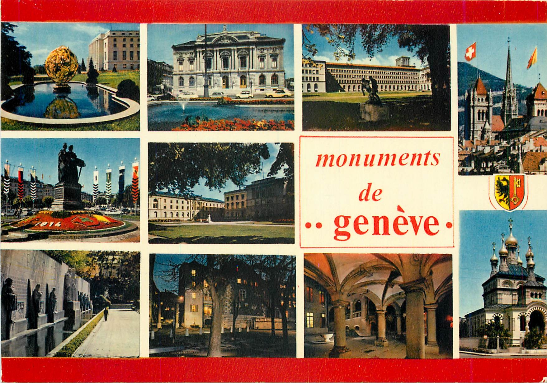 CPM Monuments de Geneve 
