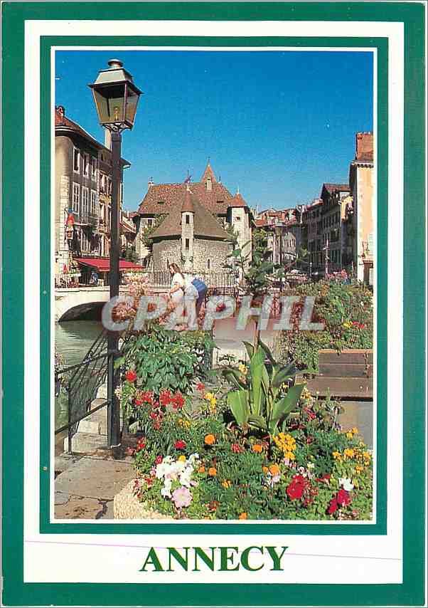 Annecy — Ansicht vom Ufer des Sees und Palais de l'Isle — Verlag diffu-cartes