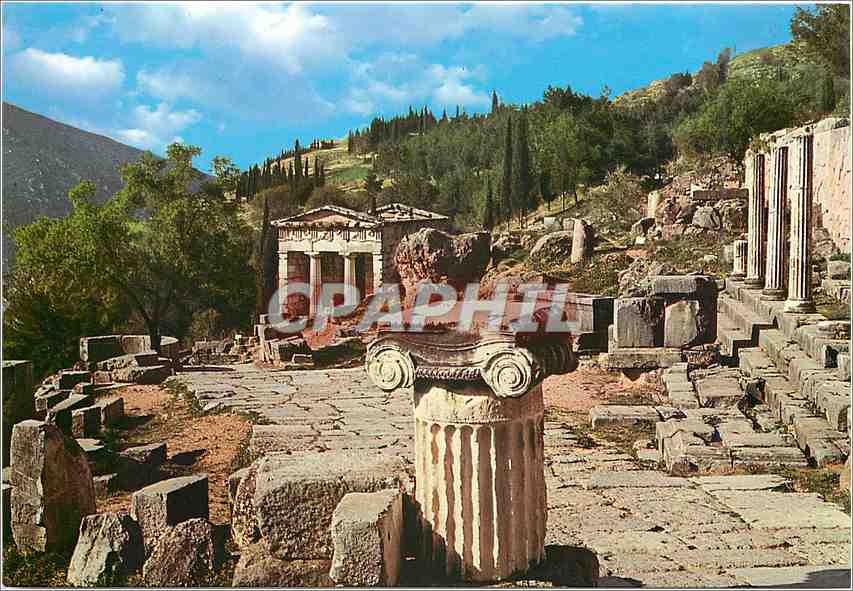 CPM Delphes Le Portique et le Tresor des Atheniens 