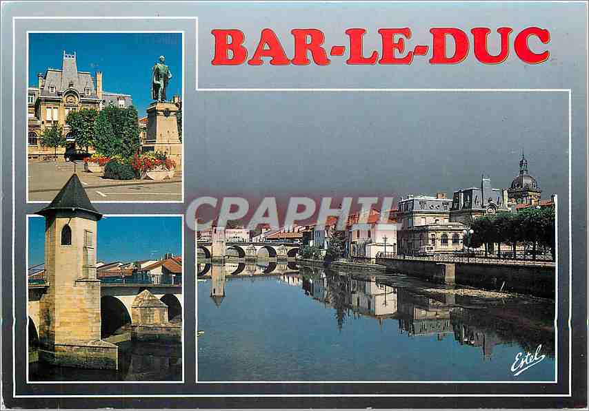 CPM Bar Le Duc Meuse Place Exelmans statue du Marechal Exelmans 