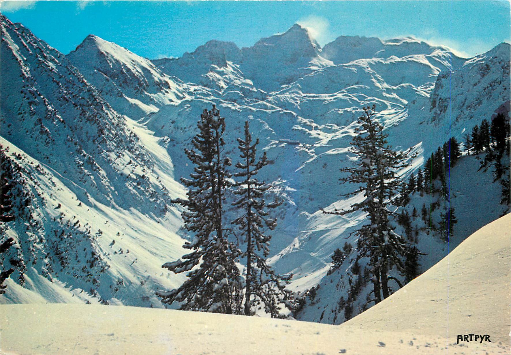 Vue vers la Glaire et Pic de Néouvielle — Collection d'Art Pyrénéen, n° 263 — Éditions ARTPYR