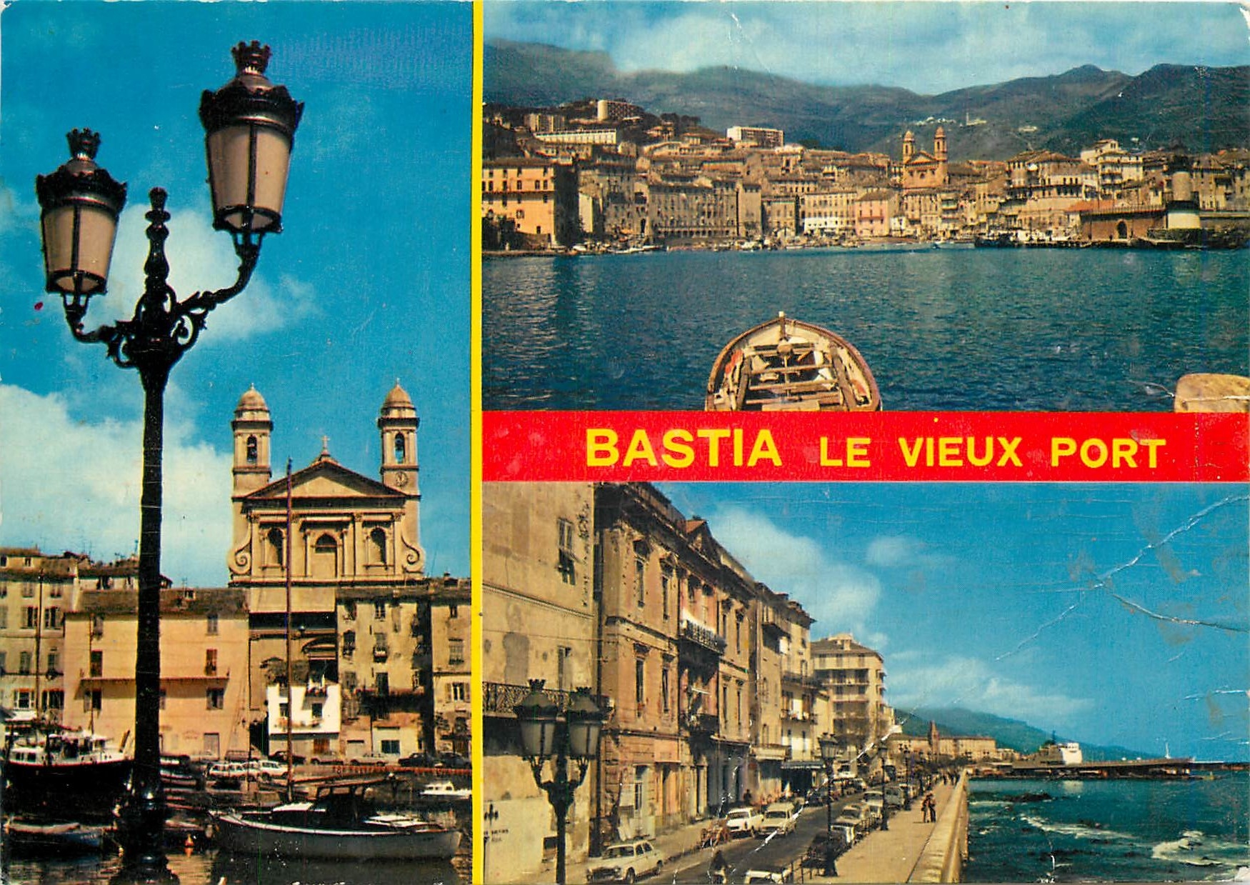 CPM Divers aspects de Bastia le Vieux Port La Cathedrale St Jean Baptiste 