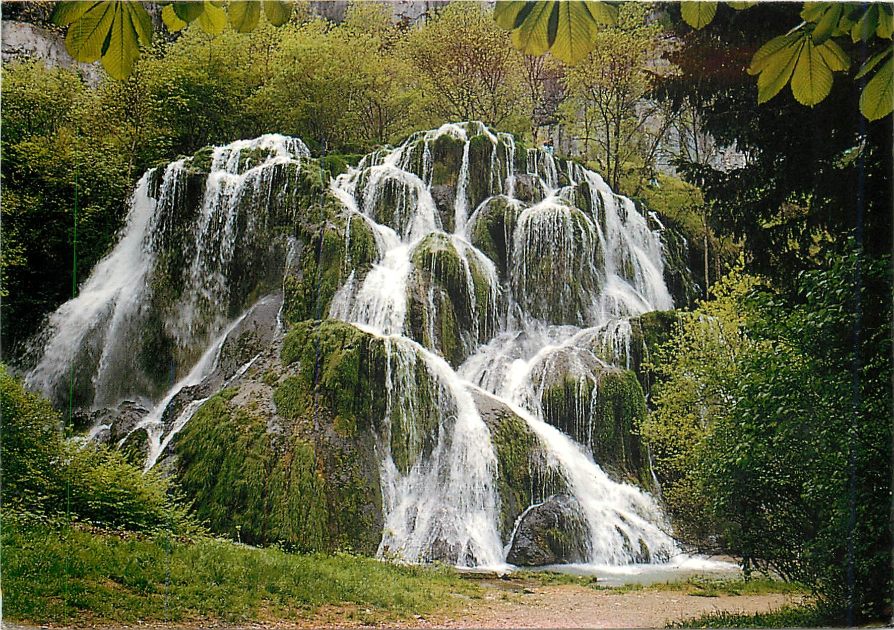 CPM Grotte de Baume les Messieurs Jura La cascade des Tufs 