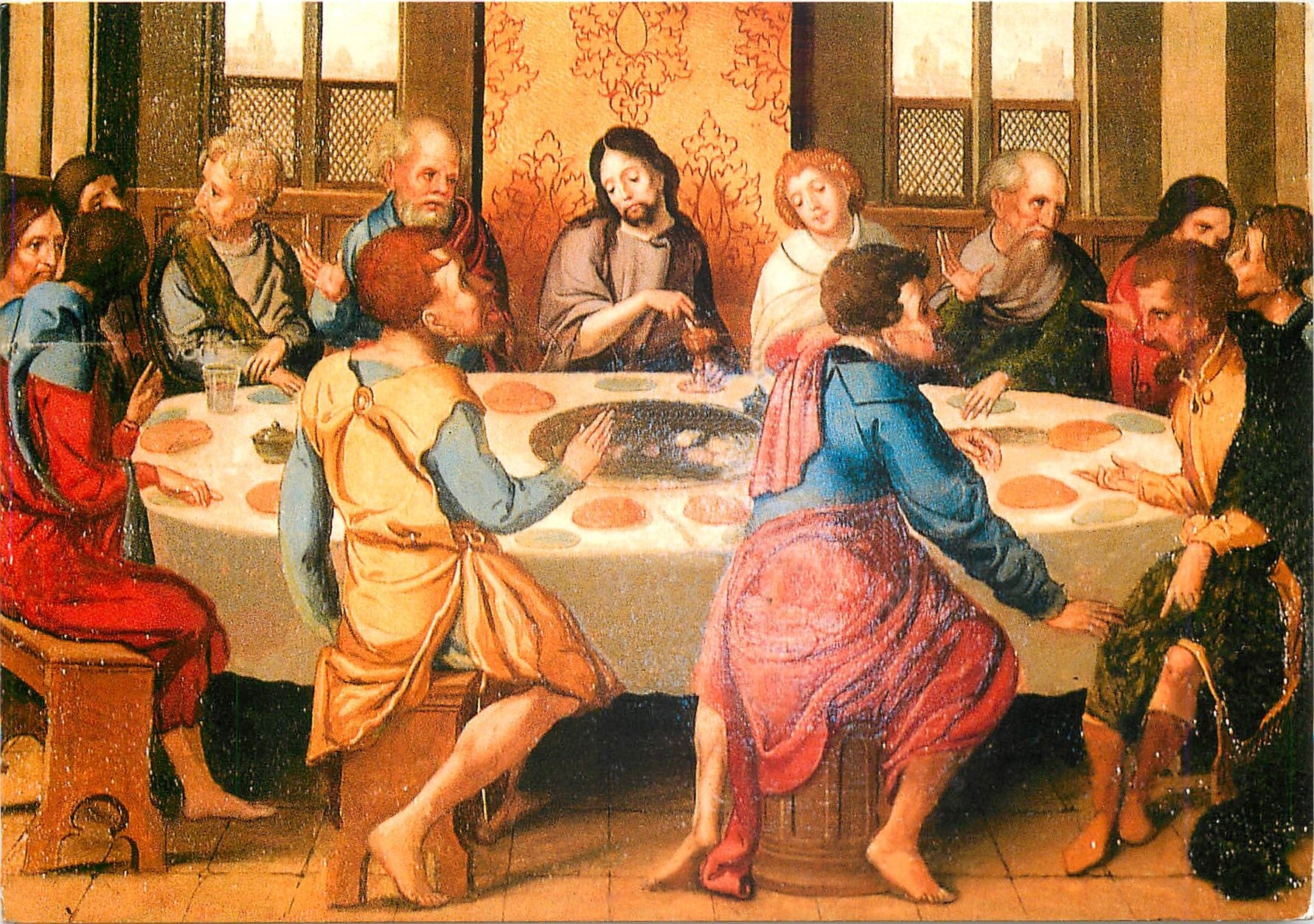 CPM Abbaye de Baume les Messieurs XIe XIVe siecle Le retable retaure de l'Eglise Abbatiale 