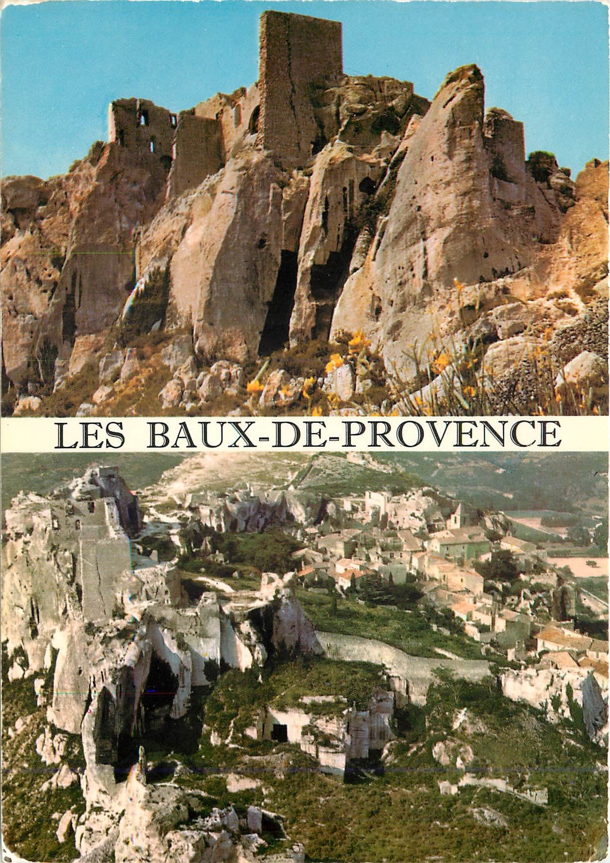 CPM Les Baux de Provence B du Rh Le Rocher et le Chateau 