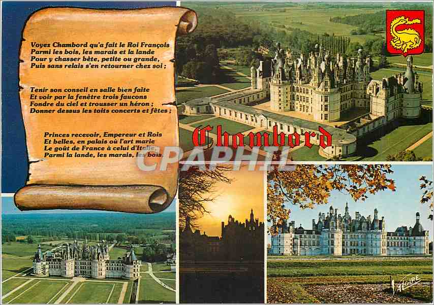 CPM Chambord Loir et Cher Le Chateau Les facades sud et nord ouest 