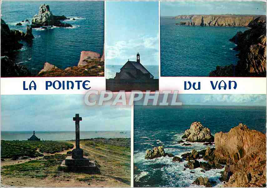 CPM La Pointe du Van et la Chapelle Saint They Finistere 